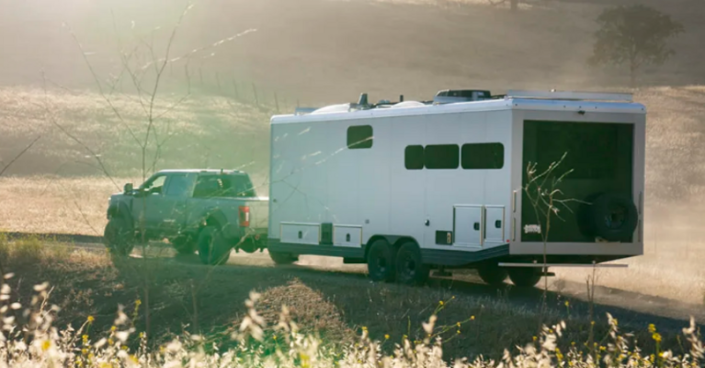 The solar energy runs all the onboard equipment and amenities of the LV trailer which means you may never have to plug into a campsite again.