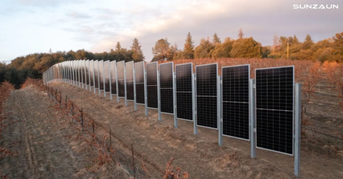 Sunzaun's system is designed to accommodate framed & unframed bifacial vertical solar panels, and that wires are managed in a safe way.