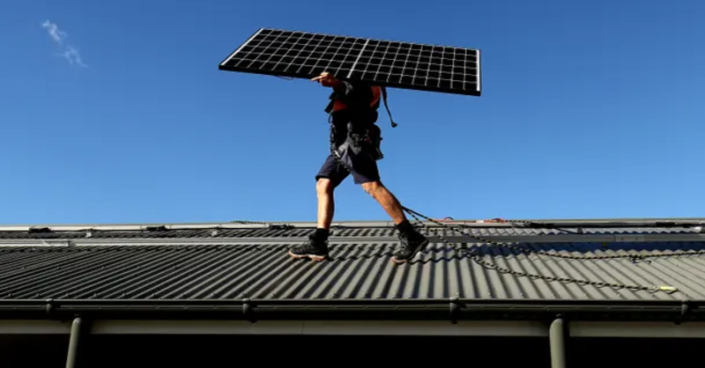 Almost one-third of homes have panels in Australia, the highest in the world, says SunWiz, and will soon outpace capacity from coal.