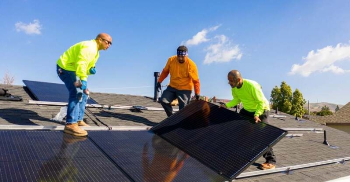 The attachment rates of storage systems to distributed solar in CA are projected to increase from around 11% today to over 80% by 2027