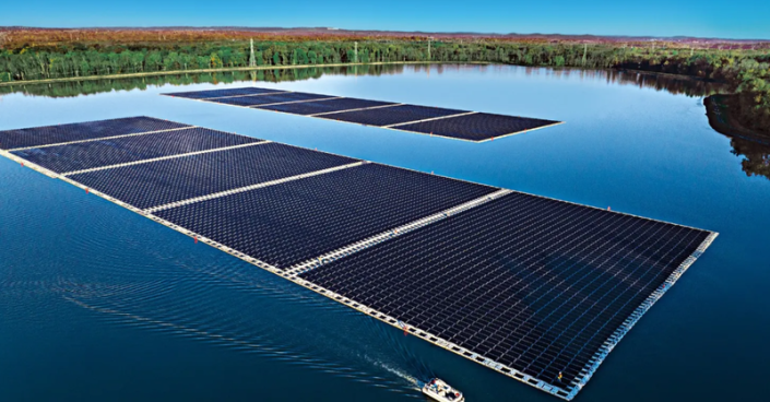 NJR Clean Energy Ventures owns and operates the floating solar farm, which covers 17 acres of the Canoe Brook reservoir in Short Hills, NJ.