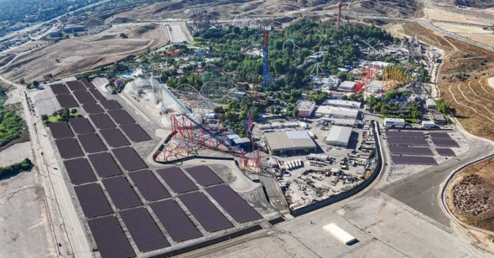 Six Flags Magic Mountain announced that they will be breaking ground on a new 12.37MW solar carport & energy storage system n CA.