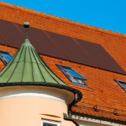 Sonnenkraft has debuted its new “Terracotta” solar panel that matches red-tiled roofs and is historic-building compliant.