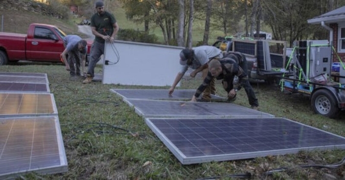 Two weeks after Hurricane Helene, volunteers are providing solar power to hard-hit areas in NC, helping those affected by the storm.