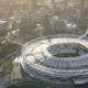 London Stadium aims to be one of the greenest venues, saving over 200 tonnes of carbon annually and powering major events sustainably.