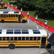 Con Edison and First Student see bus-charging depots equipped with solar & batteries as a win-win that supports the power grid.