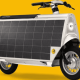 Lightfoot has solar panels that can boost the scooter’s range by up to 20 miles in the summer, or 10 miles in the winter.